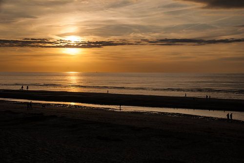 Zonsondergang Strand Koksijde