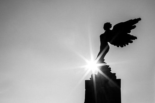 Silhouet van de Engel van Maastricht van Streets of Maastricht