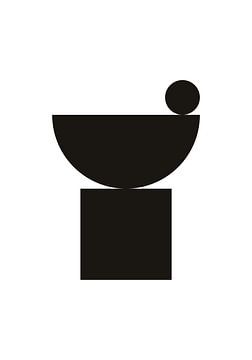 Minimalistische en abstracte kunst poster - MCM III
