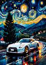 De Nissan GT-R R35 - Sterrennacht editie 2 van MIROKKU thumbnail