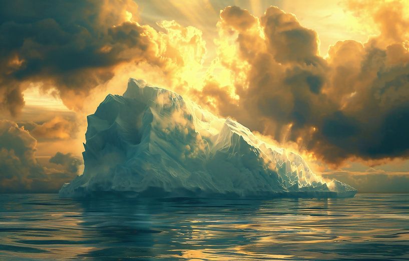 Magie van de ochtend op een ijzig landschap van fernlichtsicht