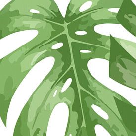 Monstera als Triptychon (1 von 3) von AidasignArt