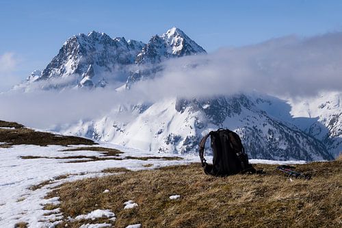 Wandern im Mont-Blanc-Massiv.