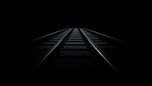 Porträt einer Eisenbahnstrecke