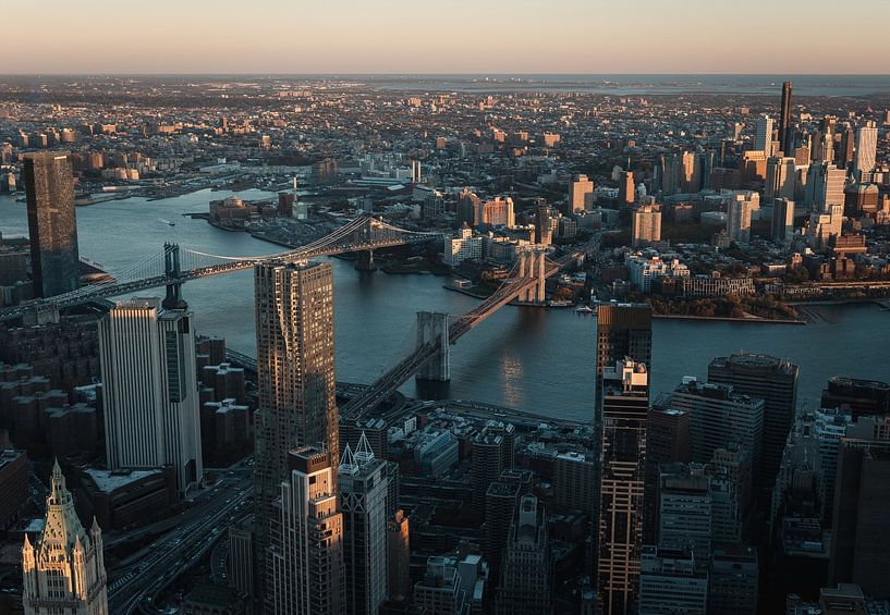Manhattan Skyline Two Bridges par swc07