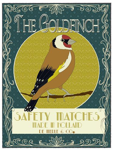 Goldfinch Safety Matches Made In Holland