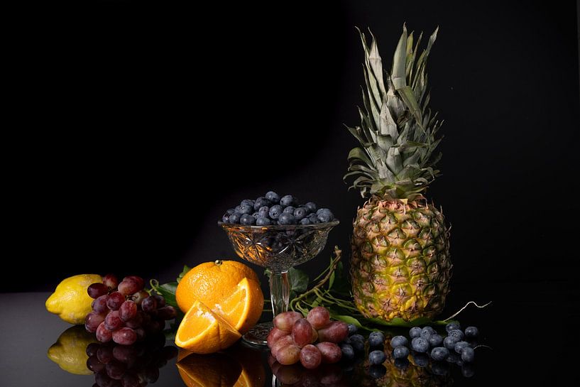Still life with various fruits by Gaby Hendriksz
