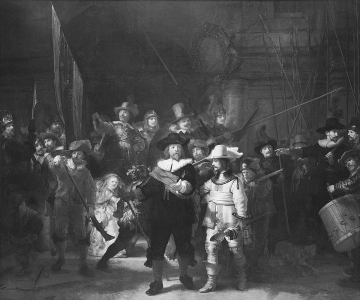 De Nachtwacht - Rembrandt von Marieke met een twist