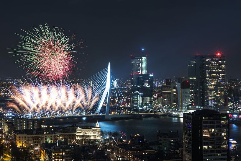 Das nationale Feuerwerk in Rotterdam von MS Fotografie | Marc van der Stelt