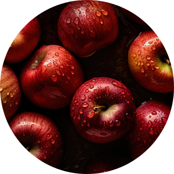 Panorama afbeelding van verse appels van Studio XII
