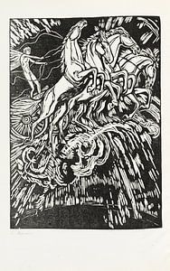 LUDWIG VON HOFMANN, Resinger - Phaeton, Pferde, 1922