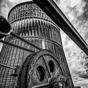 urbex cooling tower from the outside