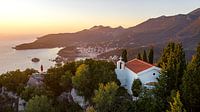 Aerial view of Parga from the Holy Church of Agia Eleni