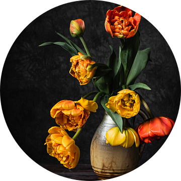 Stilleven Tulpen van Mariette Kranenburg