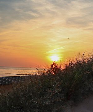 Zonsondergang Groot Valkenisse van Mijke Crooijmans