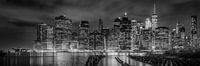 NEW YORK CITY Impression bei Nacht | Panorama