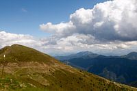 Uitzicht vanaf de Goldeckstrasse in Karinthië, Oostenrijk
