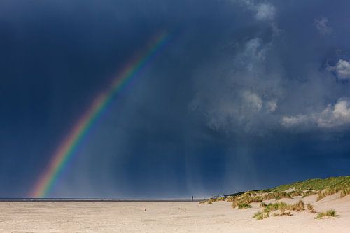 Rainbow over Terschelling beach