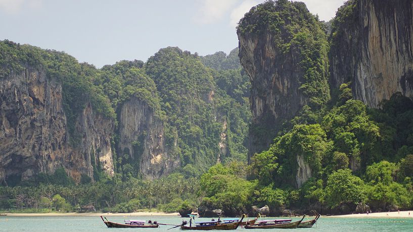 View from Railay beach, Thailand by LÉON ROEVEN