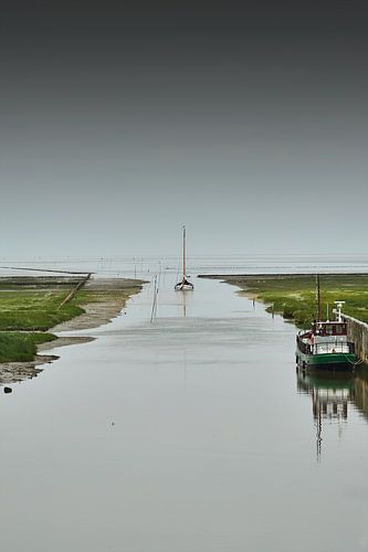 Boot het wad op Noordpolderzijl