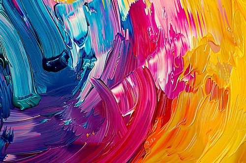 abstract digitaal schilderij