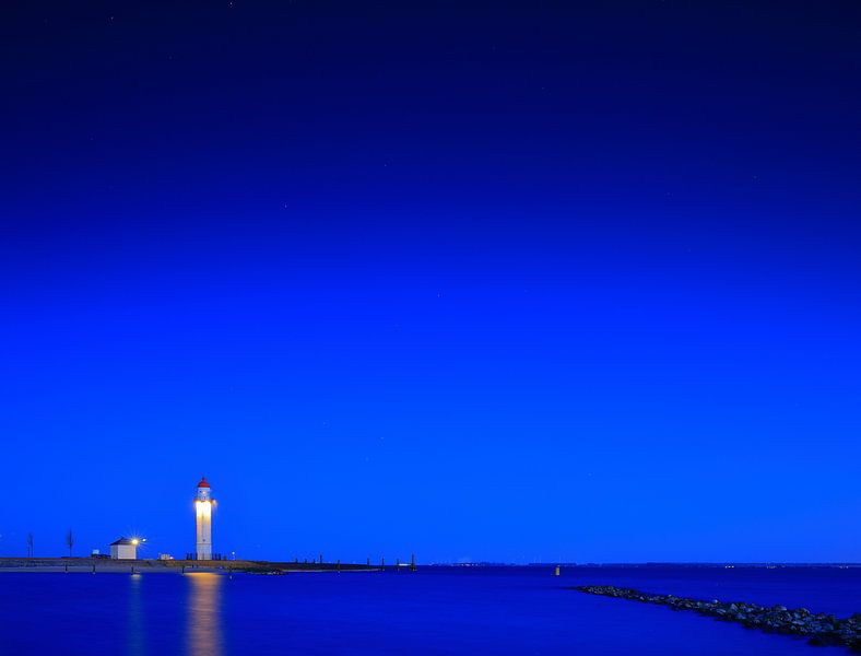 The Blue Hour, Hellevoetsluis Light House the Netherlands. by Stefan Vis