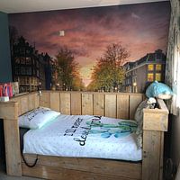 Klantfoto: Amsterdamse grachten van Martijn Kort, als behang