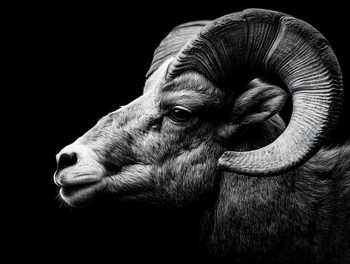 Mouflon à l'ombre – Une force archaïque