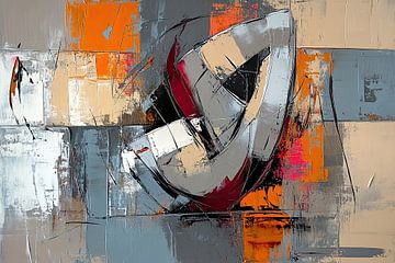 Shadows and Shapes Ballet van Abstract Schilderij
