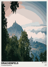 Série 21, motif 105 : Drachenfels (50 x 70) sur Jens Unglaube