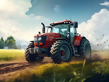 Tracteur sur PixelPrestige