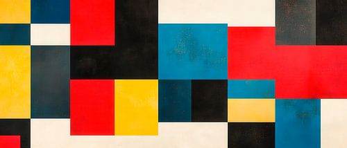 Geometrische kleurencompositie - Modern