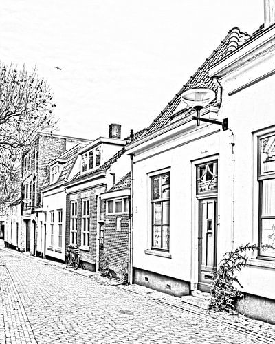 Digital sketch of Bergen op Zoom