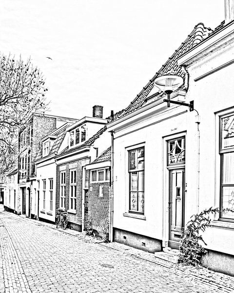 Digital sketch of Bergen op Zoom par Kim de Been