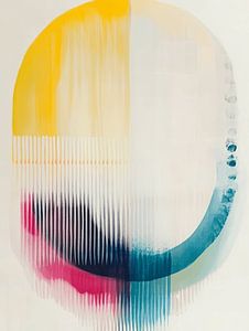 Moderne und abstrakte Formen in frischen Farben