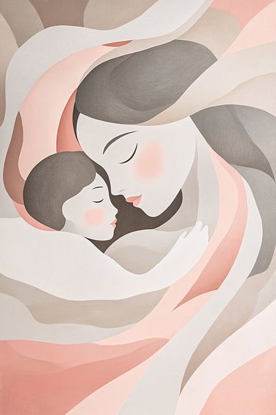 Moeder en kind in harmonie van Imperial Art House