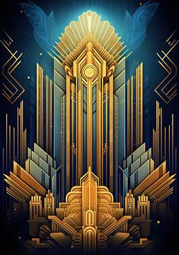 Art Deco Print Poster Wall Art Kunstdruck von Niklas Maximilian