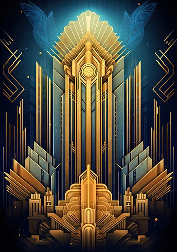 Art Deco Print Poster Muurkunst