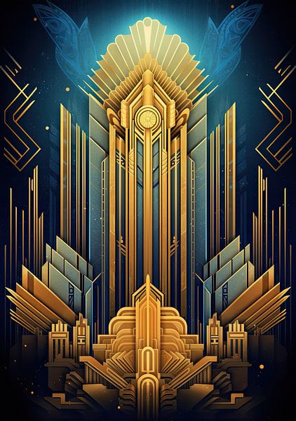 Art Deco Print Poster Wall Art Kunstdruck von Niklas Maximilian