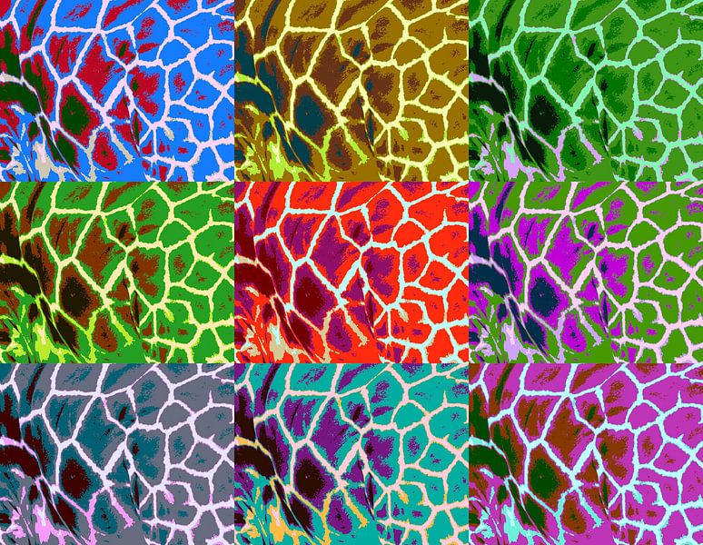 Pop Art Giraffe von fb-fotografie