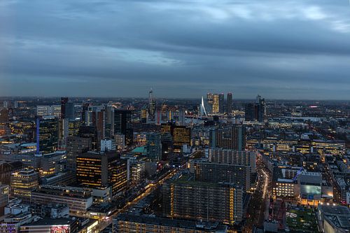 La vue sur le centre-ville de Rotterdam