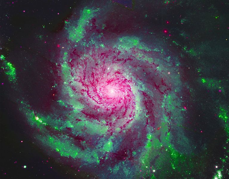 Art galaxy with elements from NASA by de-nue-pic
