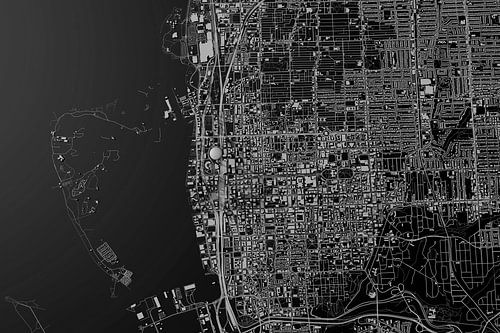 Hafen schwarz und weiß