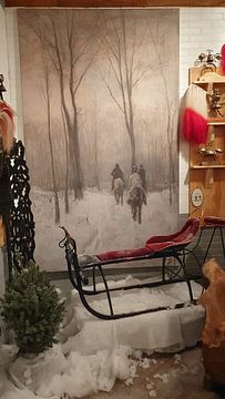 Customer photo: Riders in the snow in the Haagse Bos, Anton Mauve