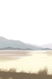 Beige Painting Serenity's Tranquility |Natural Tranquility by Eye catching paintings