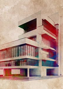 Architecture de style Bauhaus #bauhaus sur JBJart Justyna Jaszke