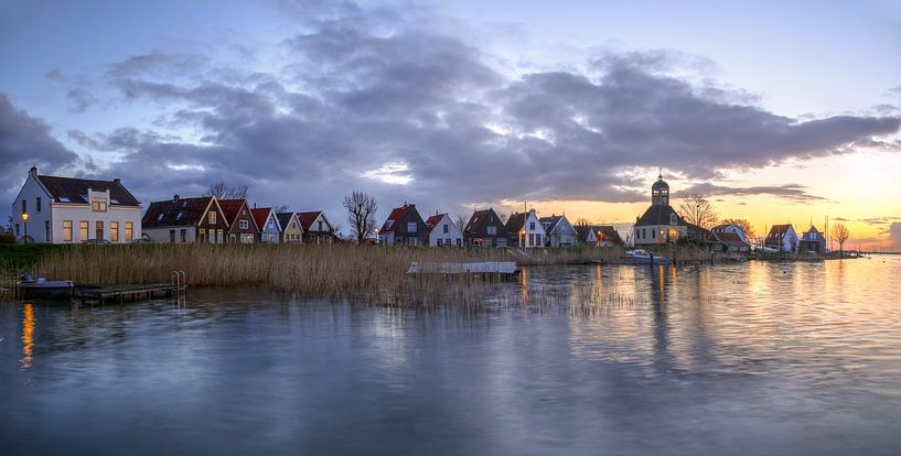 Durgerdam from the water, Panorama 2:1 by FotoBob