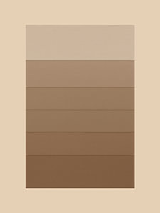 Minimalistisch abstrakt in Ton-sur-Ton: Taupe