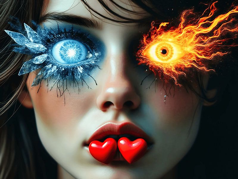 Between fire and ice. The bipolar spectrum! by The Photo Artist