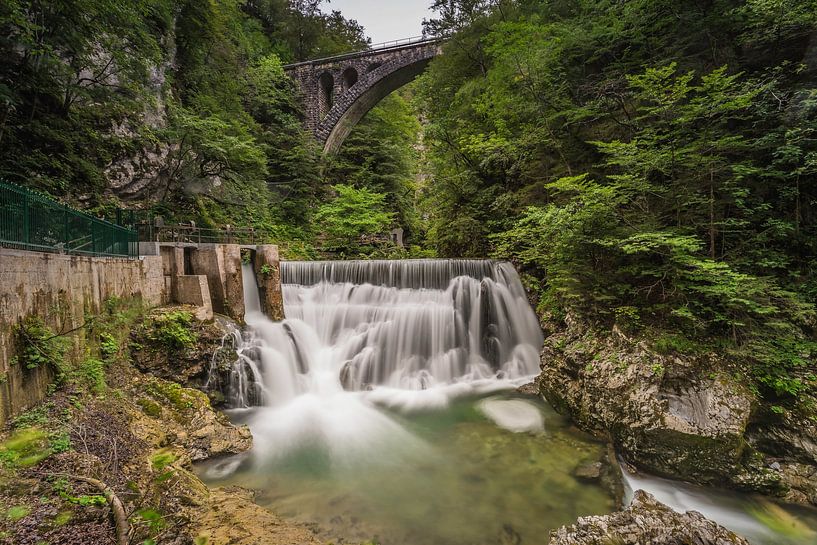 Wasserfall Vintgar-Schlucht von Maurice Hoogeboom
